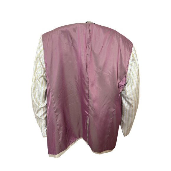 Alan Flusser 100% Linen Men's Sport Coat Jacket Beige Neutral Summer - Picture 8 of 12